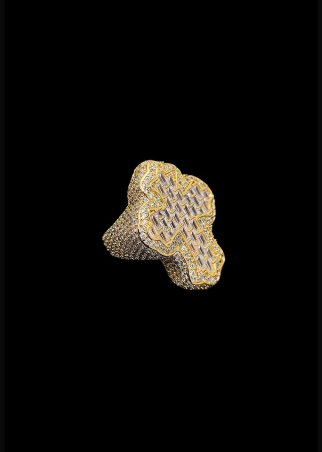 Cuban mosaic rings
