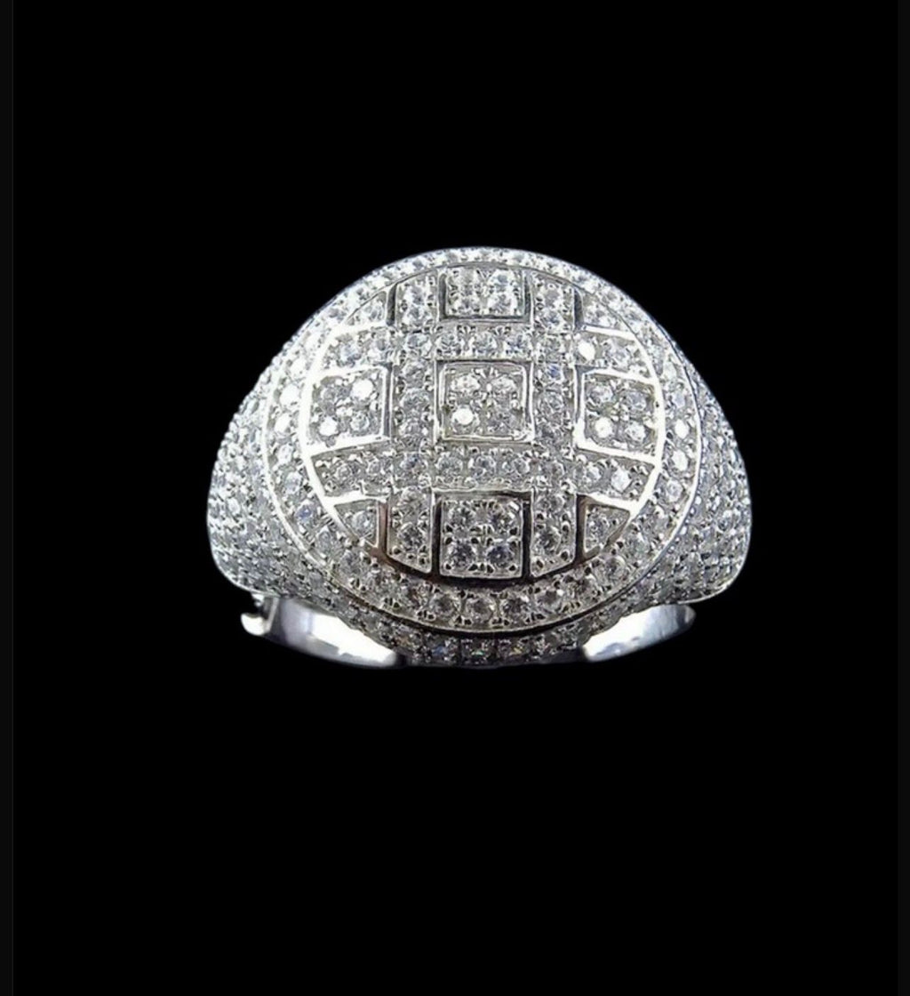 Cuban mosaic rings