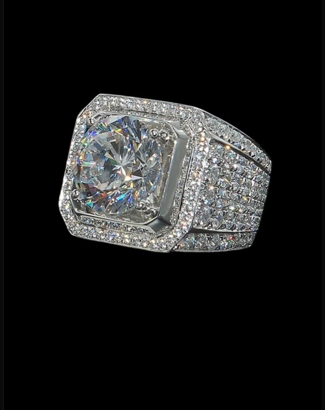 Cuban mosaic rings